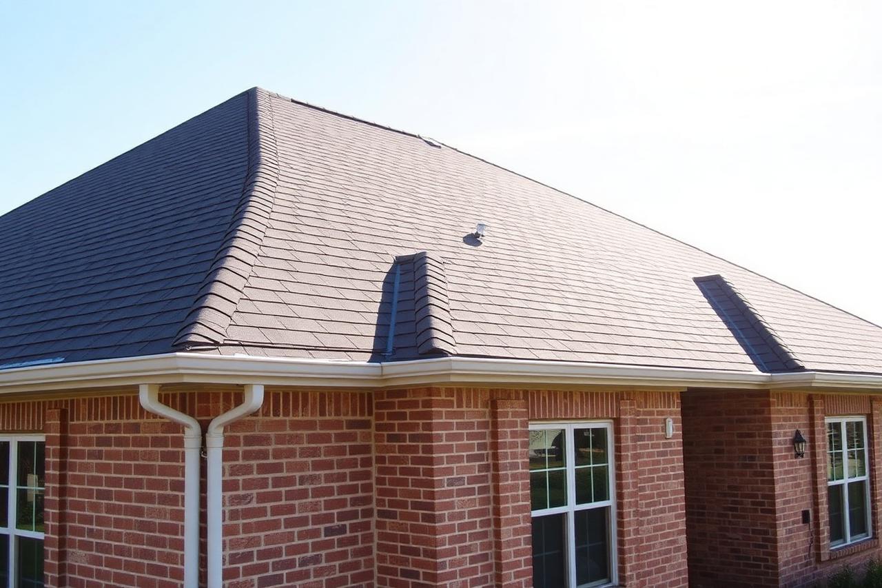 Completed roof replacement on a San Angelo home